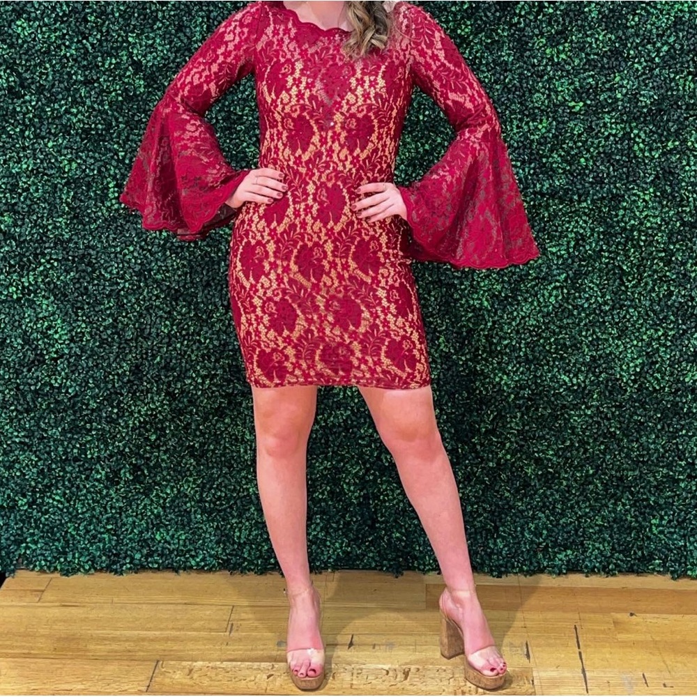Red/Burgundy Jovani cocktail dress!